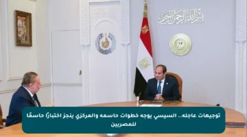 توجيهات عاجلة.. السيسي يوجه خطوات حاسمة والمركزي ينجز اختبارًا حاسمًا للمصريين